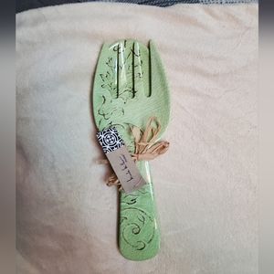 NWT Nicole Miller Salad Spoon and Fork Set